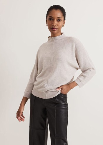 Phase Eight Layla Cashmere Knitwear Grey USA | 9063185-YW